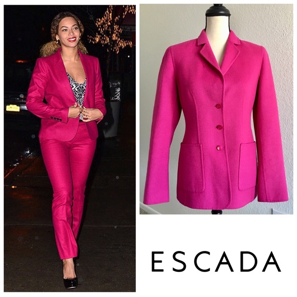 Escada Jackets & Blazers - Escada Italy Piacenza cashmere angora wool blazer